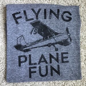 FINAL PRICE Flying is Plane Fun ladies cut size L t-shirt